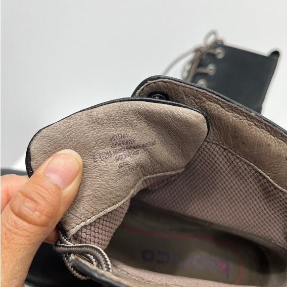 Women’s Bionica Black Leather Boots / Size-8.5 - Picture 7 of 10